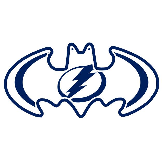Tampa Bay Lightning Batman Logo iron on transfers